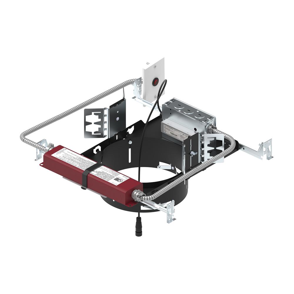 8" Sapphire III Non-IC New Construction Housing w/ Remote Test Switch EM Driver, 26W / 2500lm,