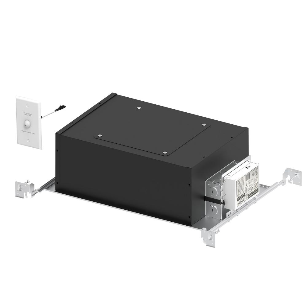 4" Iolite LED Dedicated Chicago Plenum New Construction Housing w/ EM Driver, 20W, 120V-277V