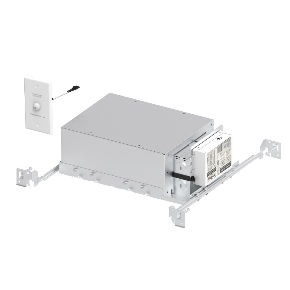 1" Iolite LED Dedicated Chicago Plenum New Construction Housing w/ EM Driver, 9W, 120V input;