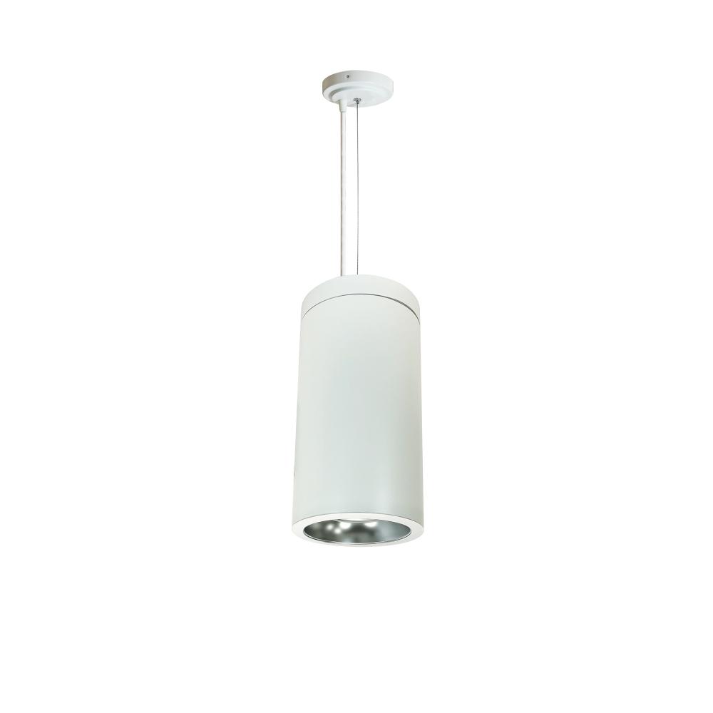 6" Cobalt Cable Mount Cylinder, White, 1000L, 3000K, Diffused/White Reflector, 120V