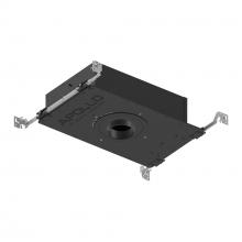 Nora NHAPIC-3R15L24025DP - 3" Apollo Round IC Air-Tight New Construction Housing w/ 1.25" to 1.625" Ceiling Collar,