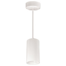 Nora NYLM-3STCDXWWLE4/60 - 3" iLENE 60" Stem Mount Mini Cylinder, 1300lm, 30W, Comfort Dim, White, 120V Triac/ELV/0-10V