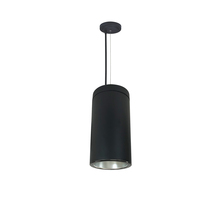 Nora NYLS3-6C1L440FC12DBB - 6" Sapphire III Cable Mount Black Cylinder, Diffused Clear Reflector/Black Flange, 120-277;