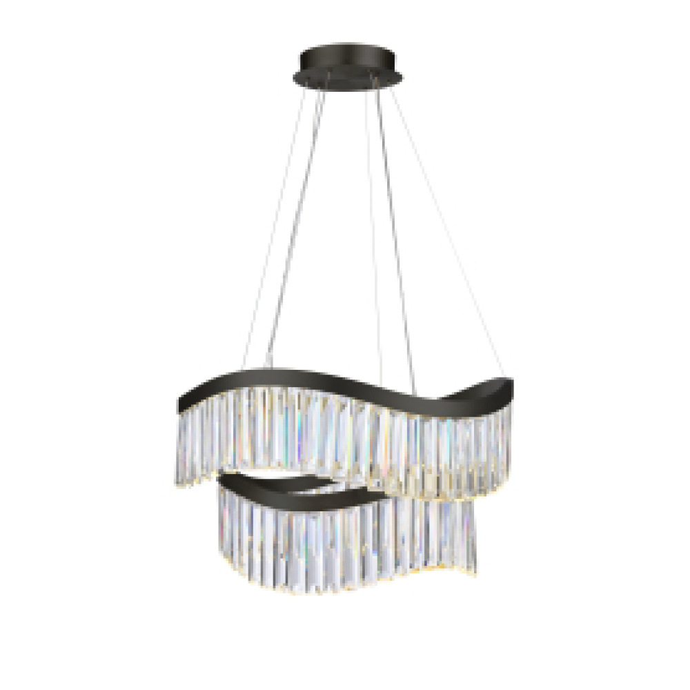 Jules Integrated LED Chandelier 25", Black
