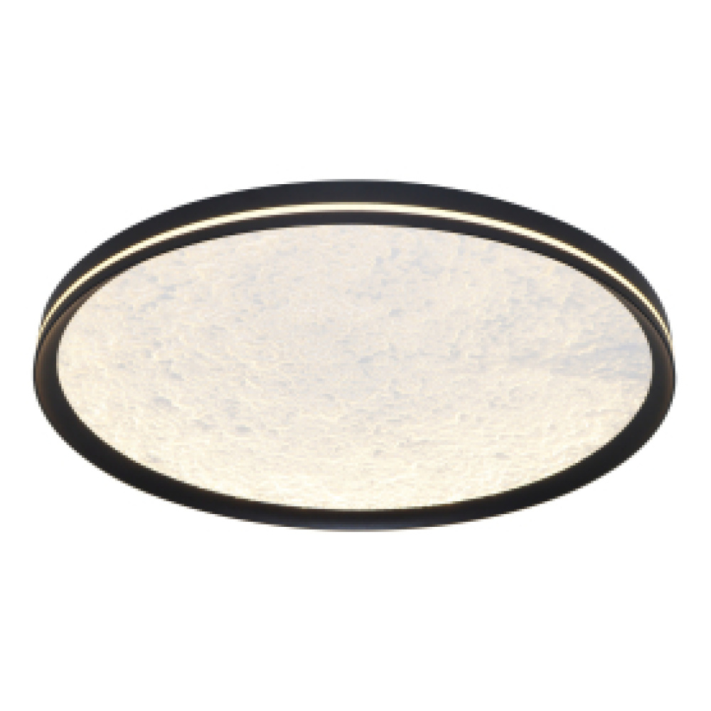 Luna Integrated LED Flush Mount 20", Black