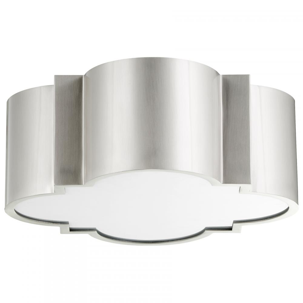 Wyatt Ceiling Mount 2-Light Satin Nickel