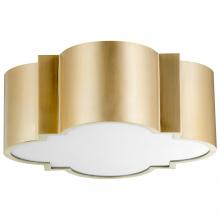 Cyan Designs 10063 - Wyatt Ceiling Mount 2-Light Aged Brass