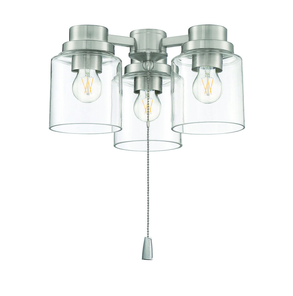Clear Glass w/3x4w LED