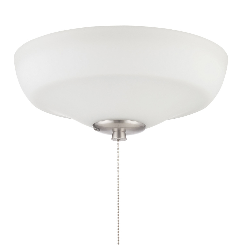 White Frost Glass w/2x9w LED, w/4 Finials