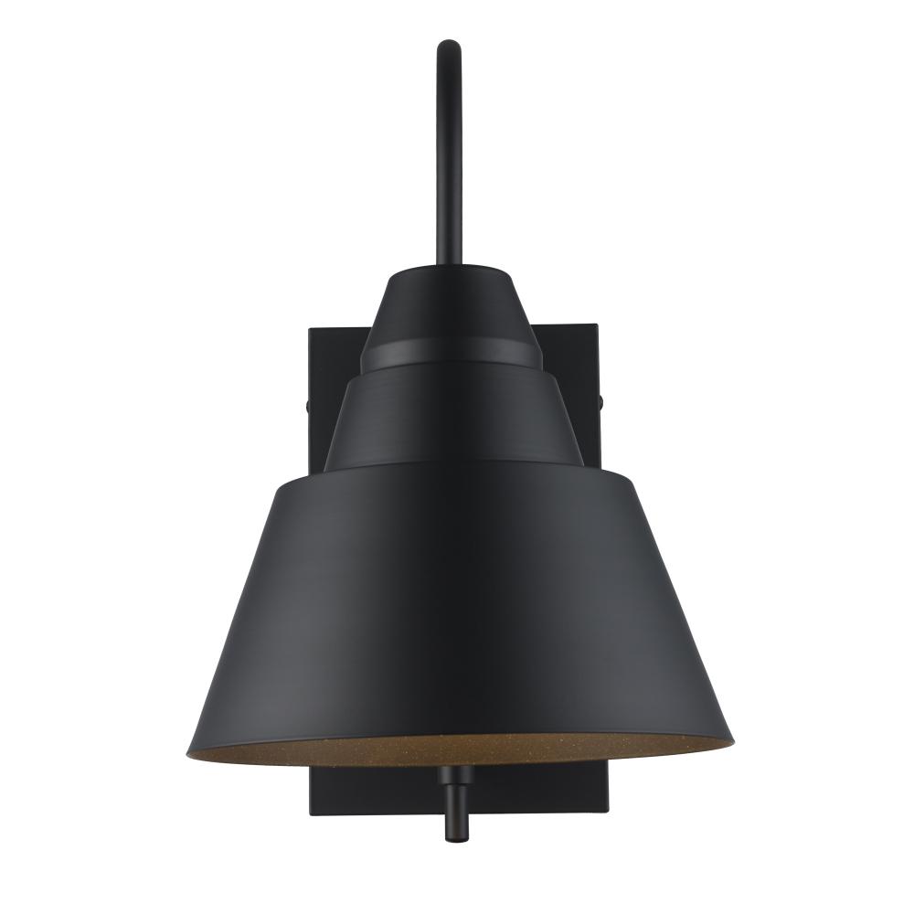 1LT WALL SCONCE-BK