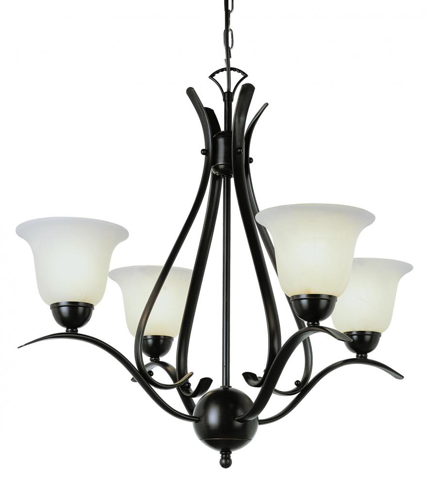 4 LT CHAND- MARBLEIZED GLASS