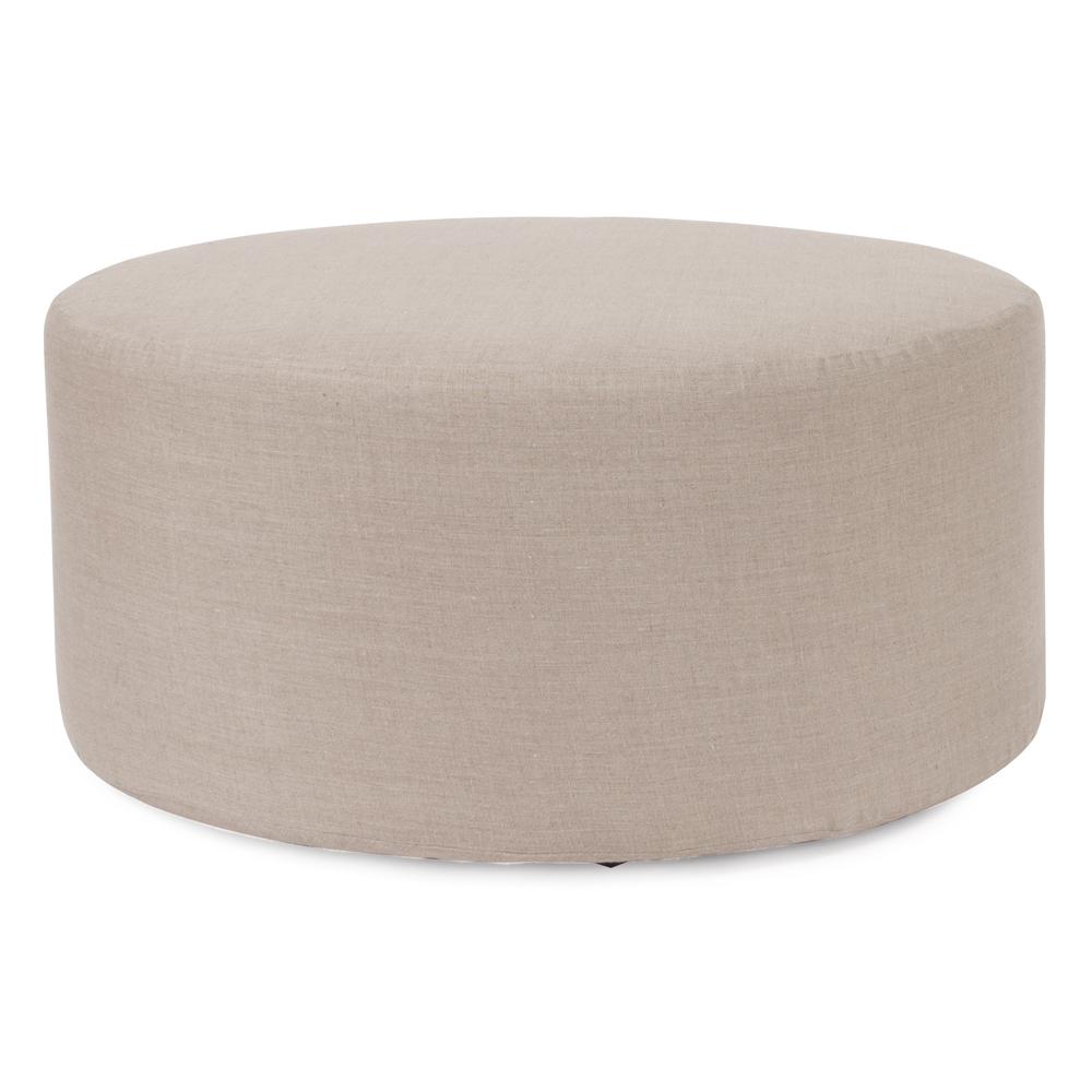 Universal 36" Round Linen Slub Natural