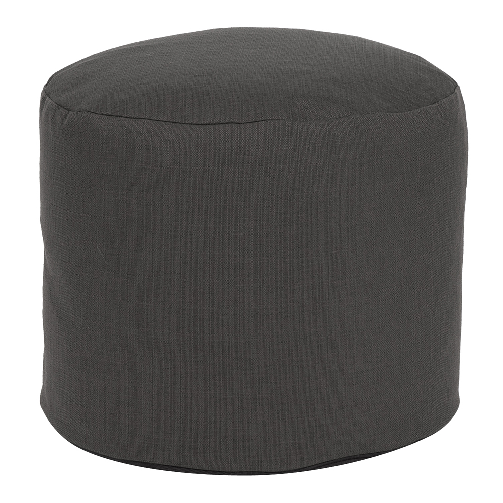 Tall Pouf Sterling Charcoal