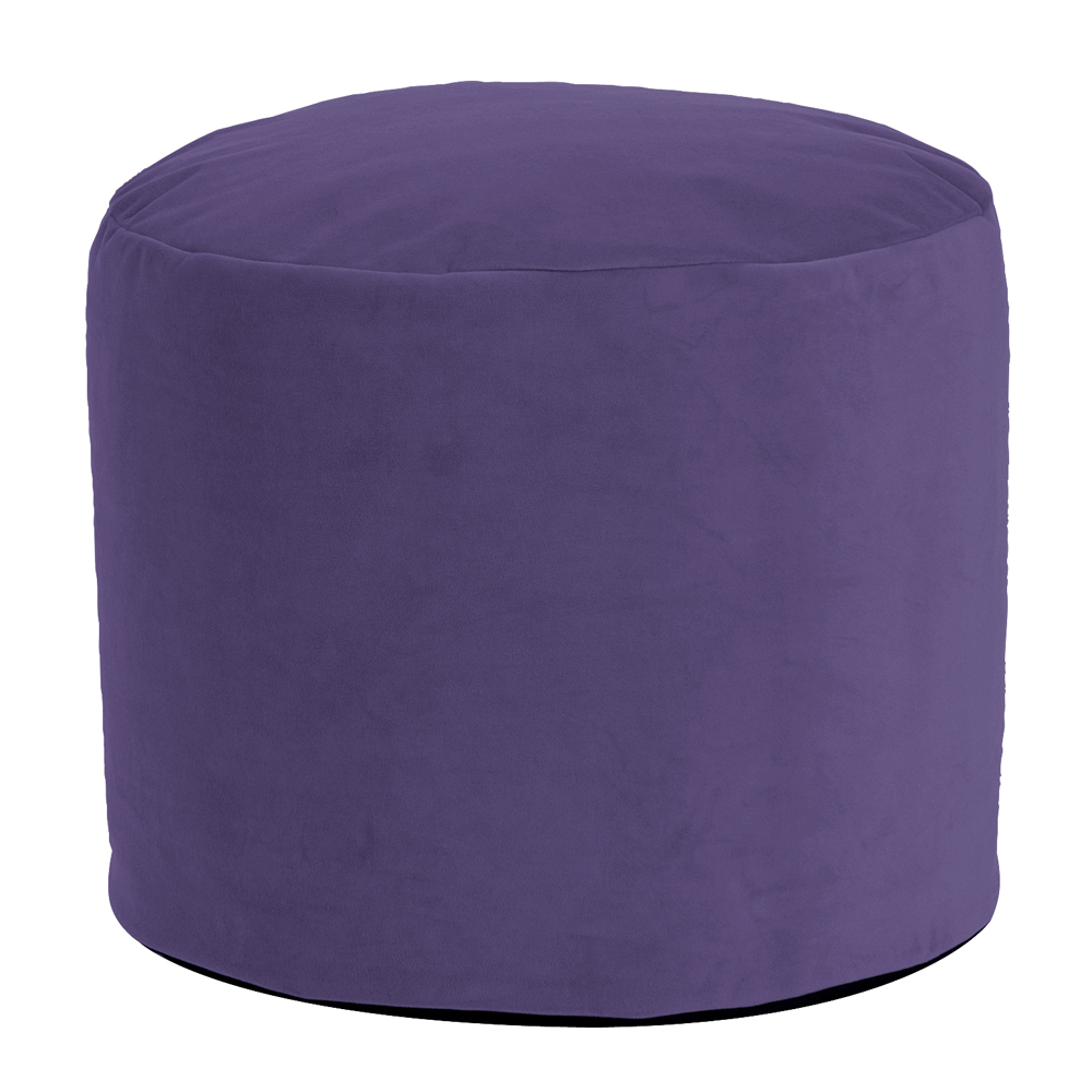 Tall Pouf Bella Eggplant