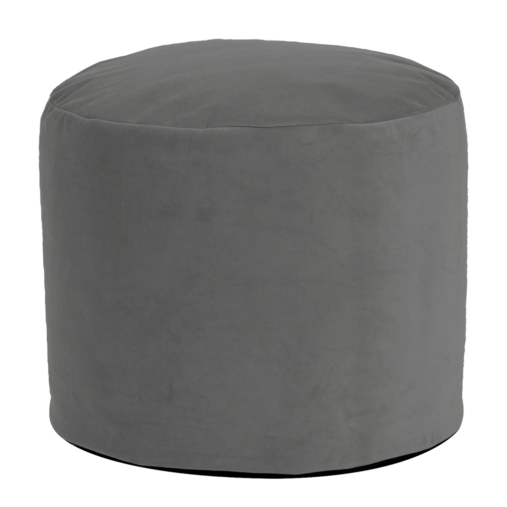 Tall Pouf Bella Pewter