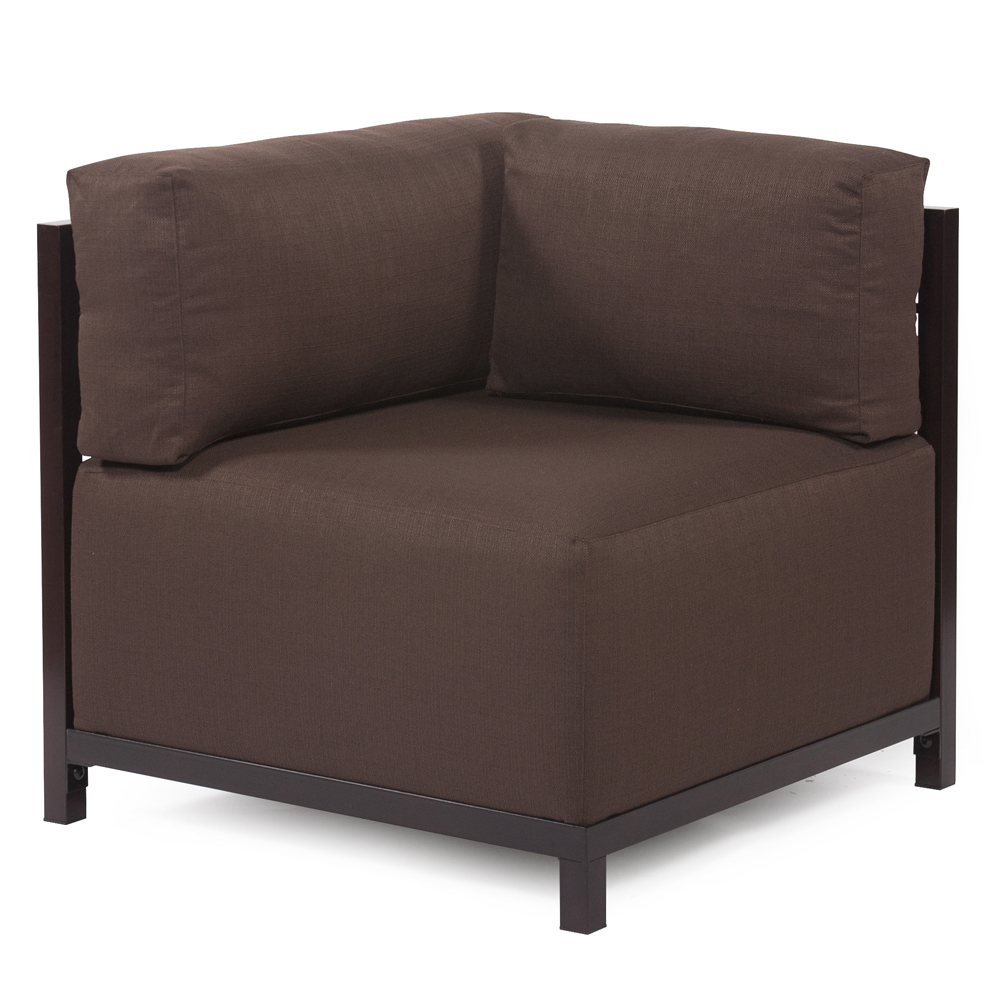 Axis Corner Chair Sterling Chocolate Slipcover (Cover Only)