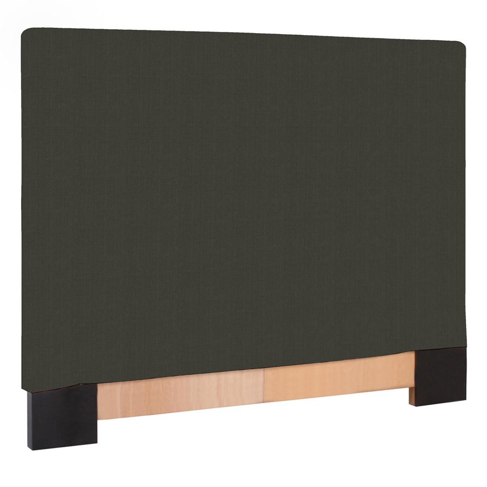 Twin Headboard Slipcover Sterling Charcoal (Cover Only)