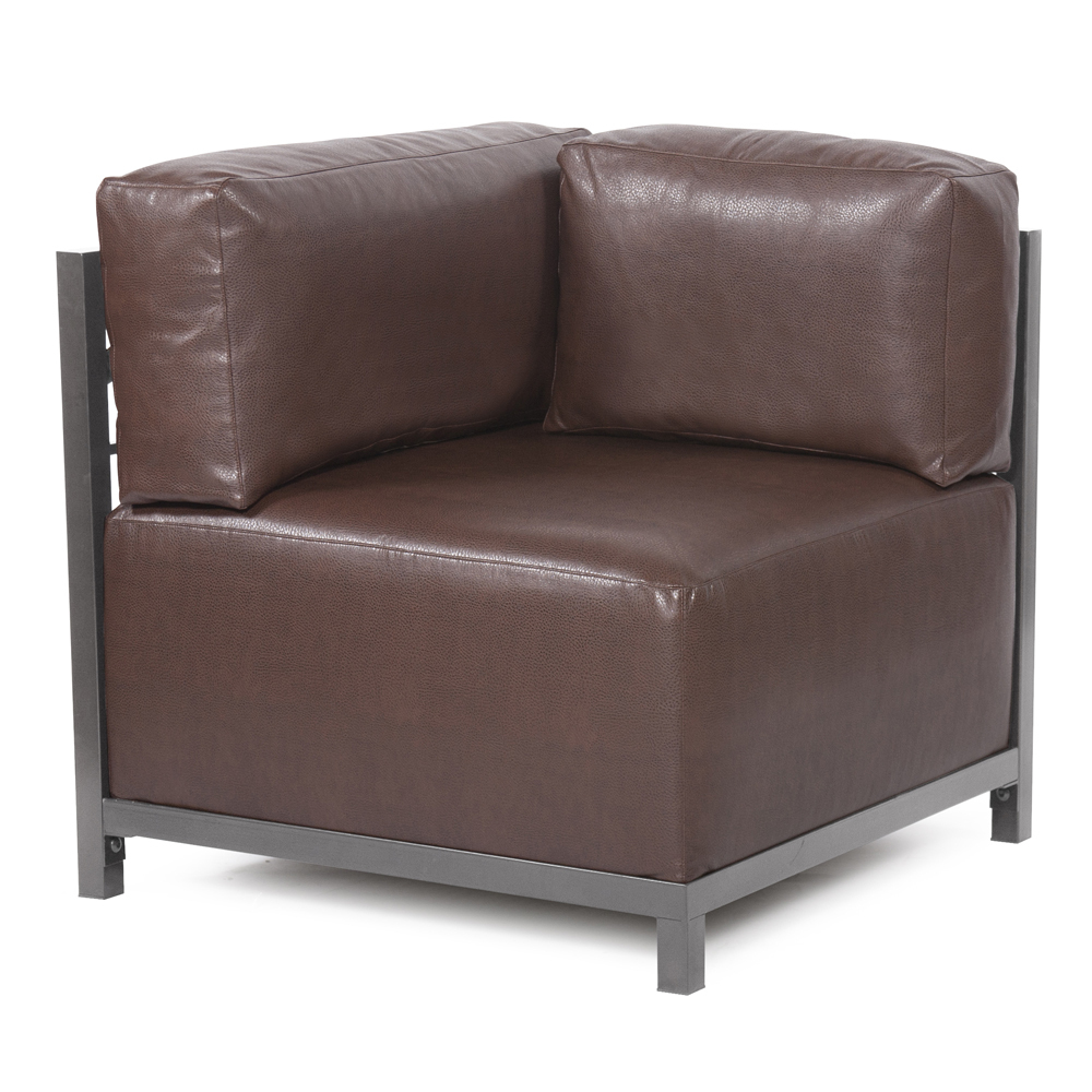 Axis Corner Chair Avanti Pecan Titanium Frame