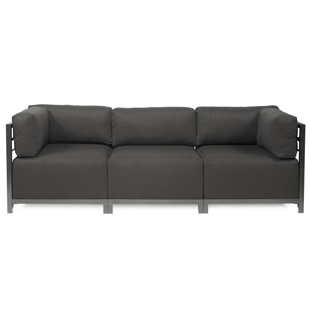 Axis 3pc Sectional Sterling Charcoal Titanium Frame