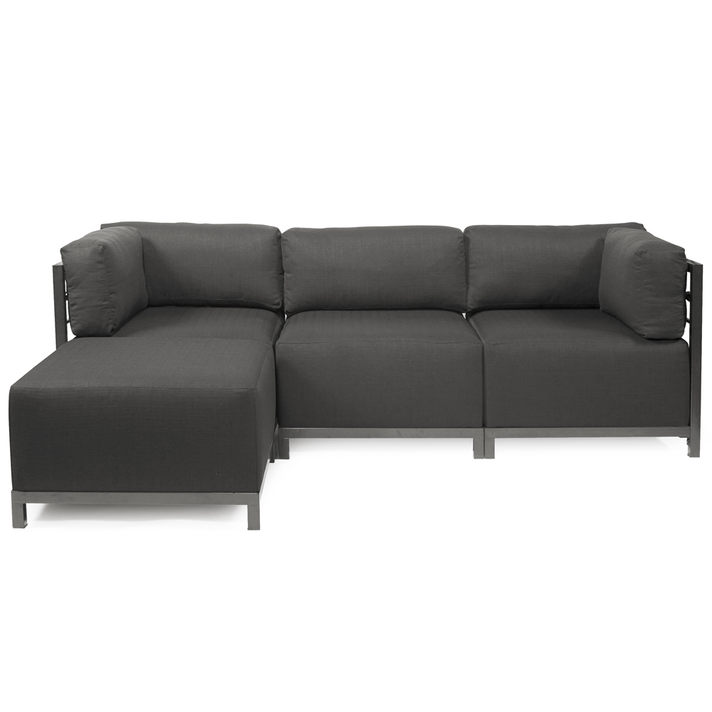 Axis 4pc Sectional Sterling Charcoal Titanium Frame