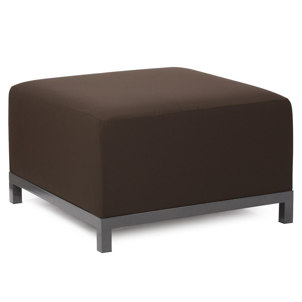 Axis Ottoman Seascape Chocolate Titanium Frame