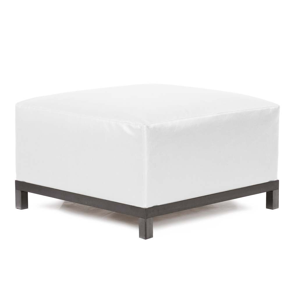 Axis Ottoman Atlantis White Titanium Frame