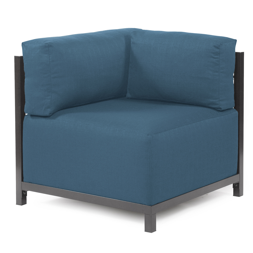 Axis Corner Chair Seascape Turquoise Titanium Frame