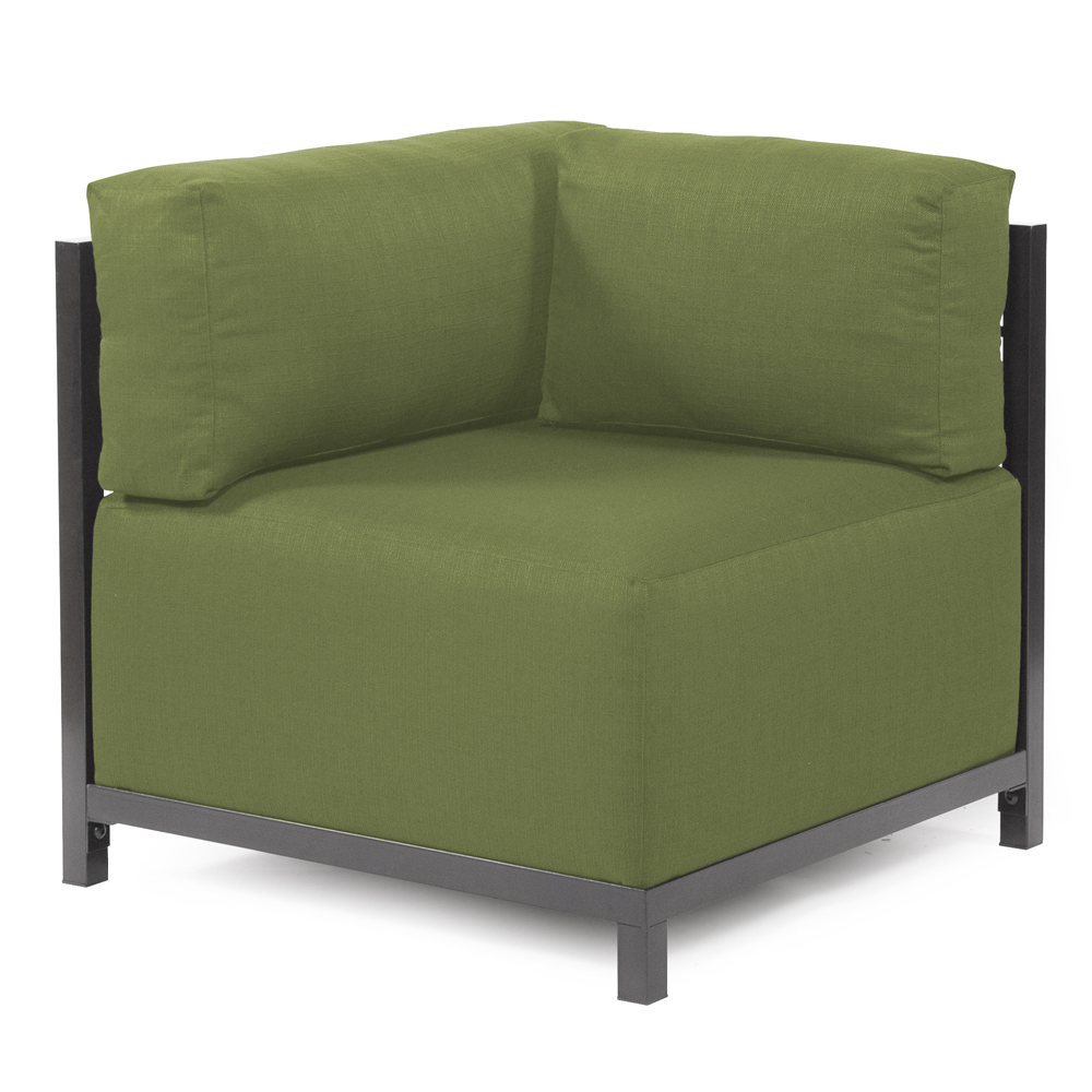 Axis Corner Chair Seascape Moss Titanium Frame