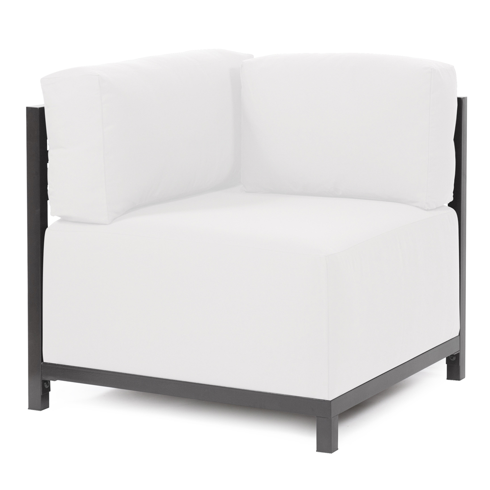 Axis Corner Chair Seascape Natural Titanium Frame