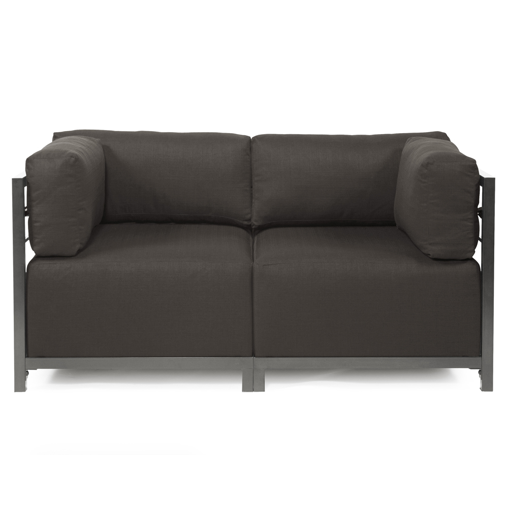Axis 2pc Sectional Seascape Charcoal Titanium Frame