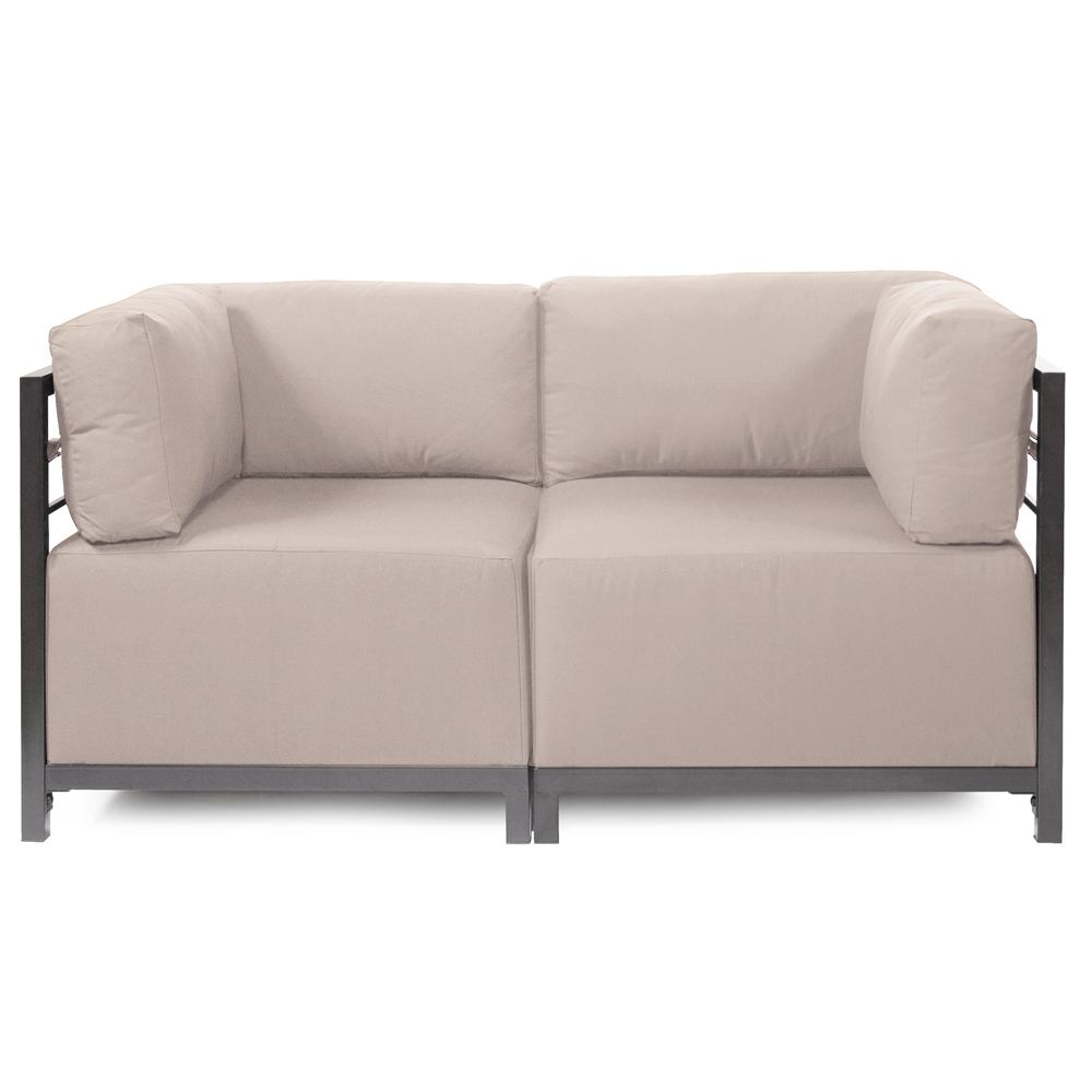 Axis 2pc Sectional Seascape Sand Titanium Frame