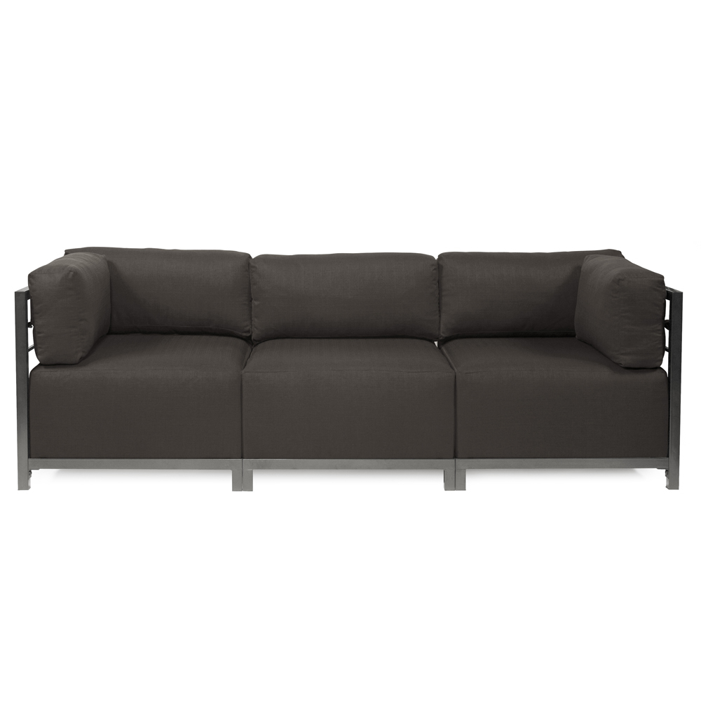 Axis 3pc Sectional Seascape Charcoal Titanium Frame