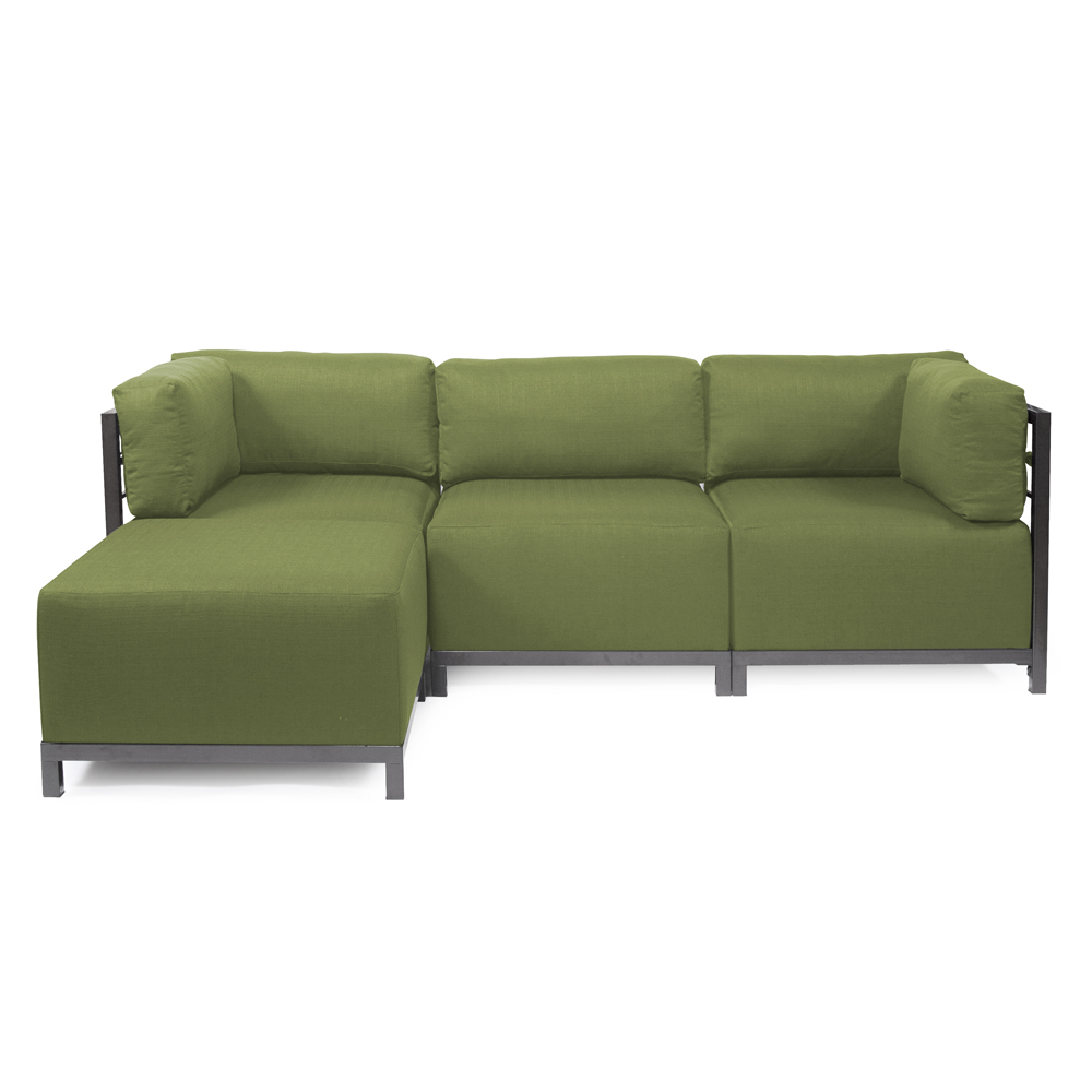 Axis 4pc Sectional Seascape Moss Titanium Frame