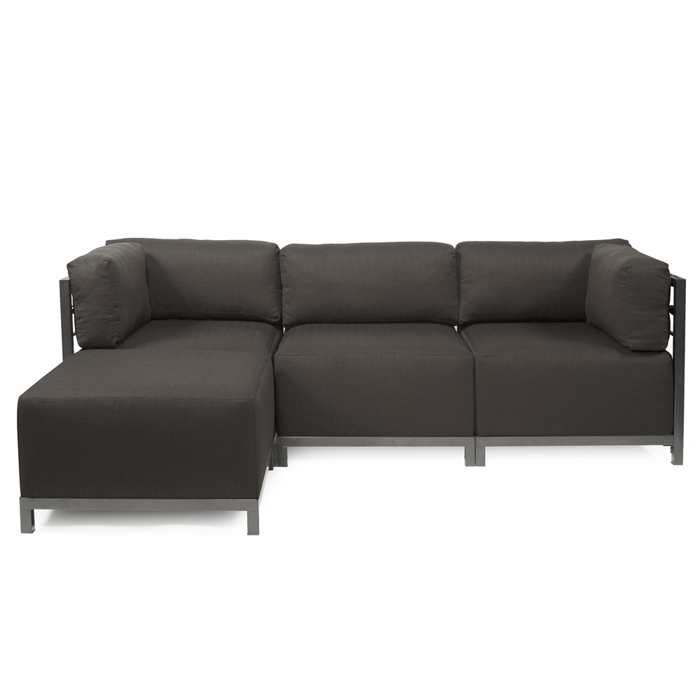 Axis 4pc Sectional Seascape Charcoal Titanium Frame
