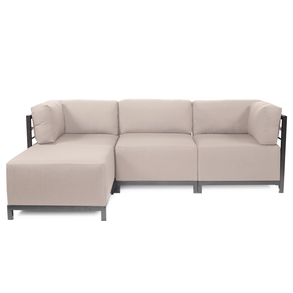 Axis 4pc Sectional Seascape Sand Titanium Frame