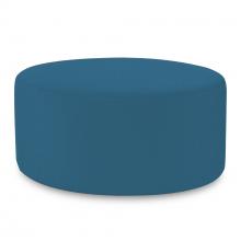 Howard Elliott QC132-298 - Universal Round Ottoman Cover Seascape Turquoise (Cover Only)