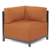 Howard Elliott KQ921T-297 - Axis Corner Chair Seascape Canyon Titanium Frame
