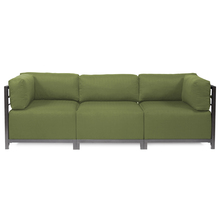 Howard Elliott KQ923T-299 - Axis 3pc Sectional Seascape Moss Titanium Frame