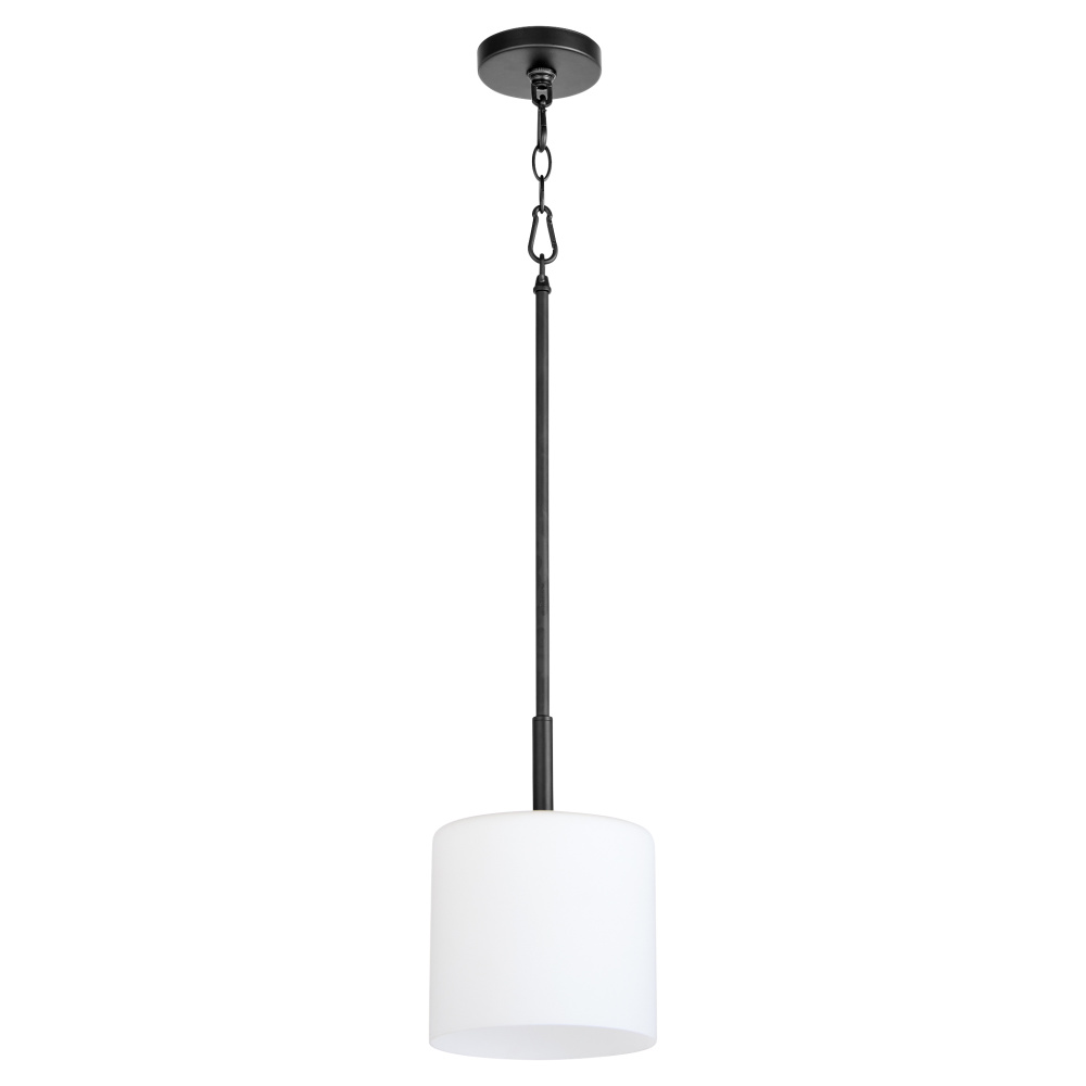 RUTHERFORD 1 LIGHT PENDANT - MATTE BLACK